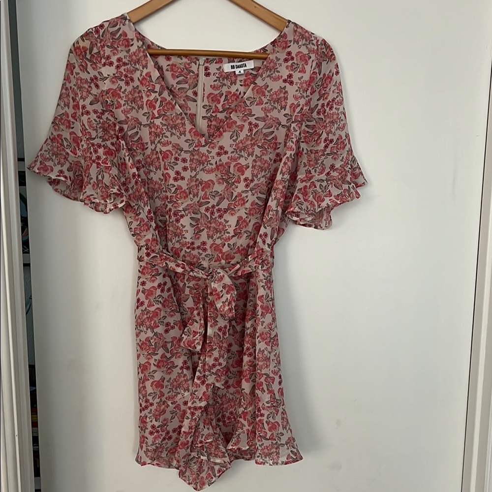 BB Dakota Pink Floral romper